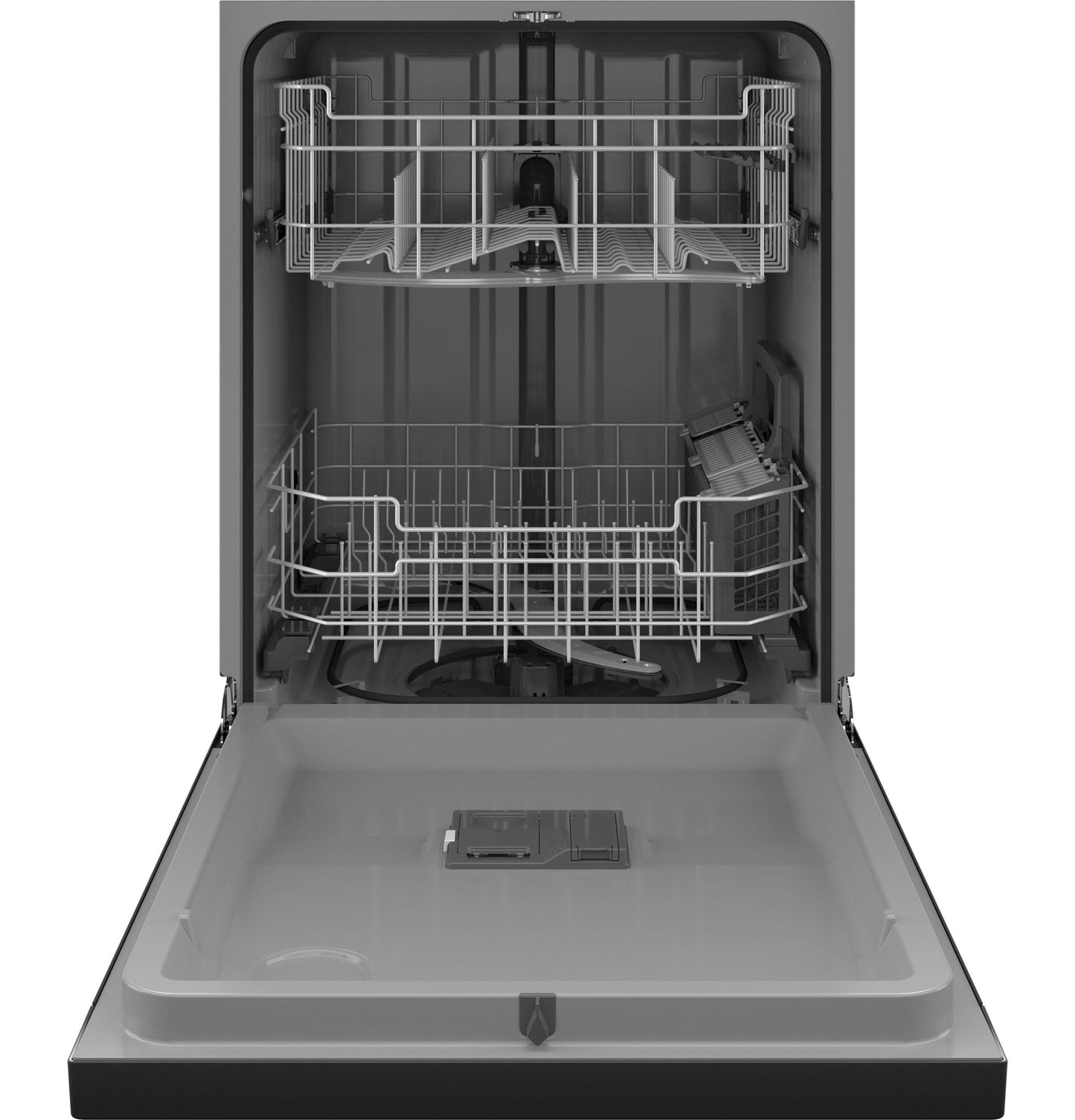 GE APPLIANCES GDF550PGRBB GE® ENERGY STAR® Front Control with Plastic Interior Dishwasher with Sanitize Cycle & Dry Boost Black