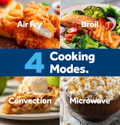 GE APPLIANCES GCST10A1WSS GE® 1.0 Cu. Ft. Capacity Countertop Convection Microwave Oven with Air Fry in Stainless Steel - GCST10A1WSS