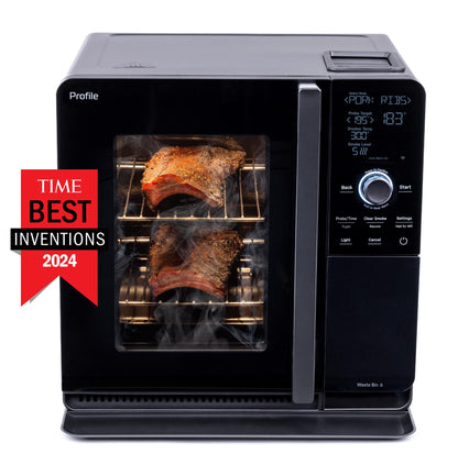 GE APPLIANCES P9SBAAS6VBB GE Profile™ Smart Indoor Pellet Smoker Black - P9SBAAS6VBB