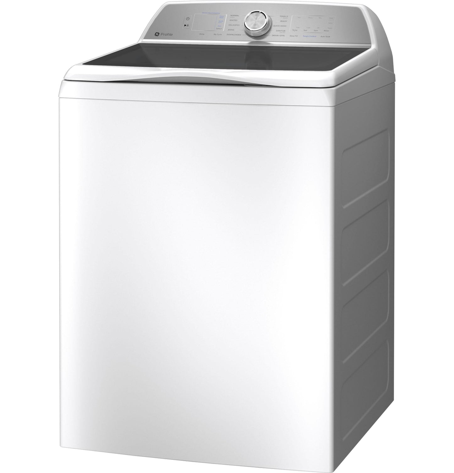 GE APPLIANCES GE Profile 4.9 cu. ft. Capacity Washer with Smarter Wash Technology and FlexDispense White On Gray - PTW605BSRWS