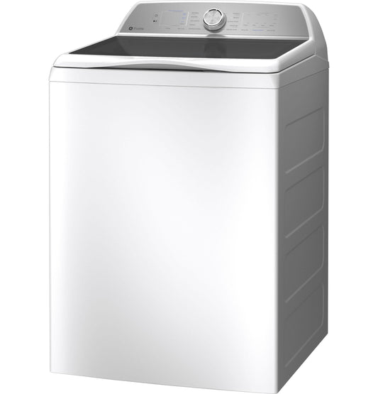 GE APPLIANCES PTW600BSRWS GE Profile™ ENERGY STAR® 5.0 cu. ft. Capacity Washer with Smarter Wash Technology and FlexDispense™ White On Gray - PTW600BSRWS