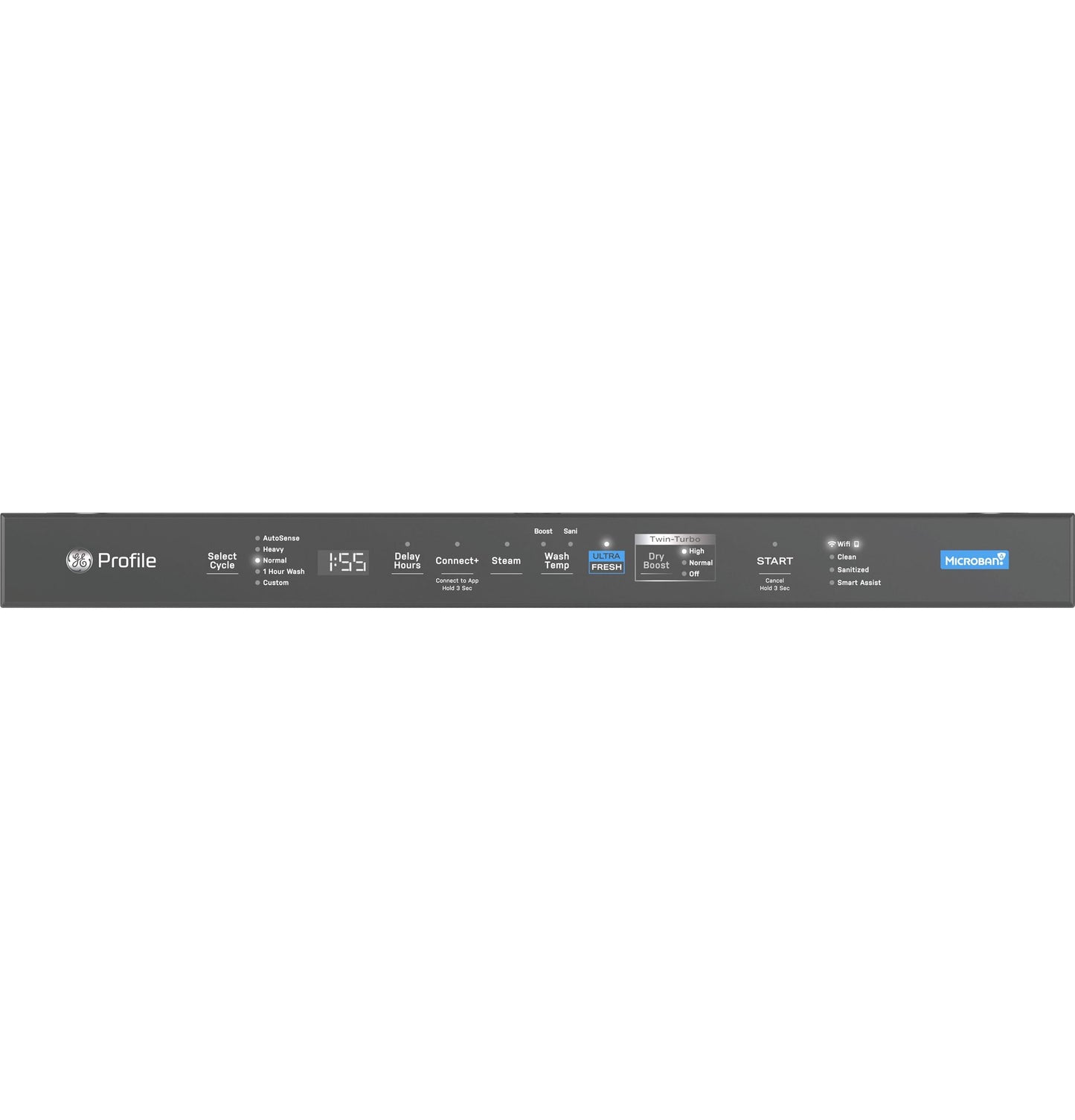 GE APPLIANCES PDT795SYVFS GE Profile™ ENERGY STAR Smart UltraFresh System Dishwasher with Microban™ Antimicrobial Technology with Deep Clean Washing 3rd Rack, 39 dBA in Stainless Steel - PDT795SYVFS