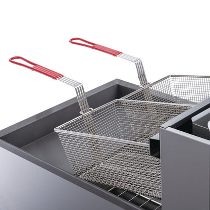Chef AAA - TCF5-LPG Commercial 70lbs Liquid Propane Gas Fryer with 5 Tube Burners - TCF5-LPG