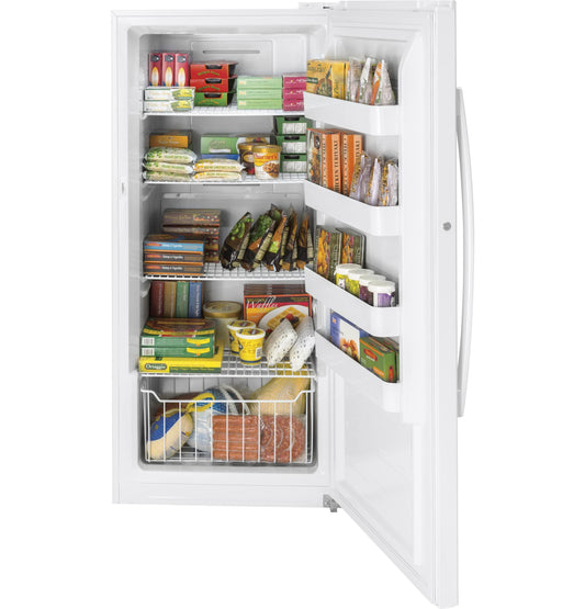 GE APPLIANCES 14.1 Cu. Ft. Frost-Free Garage Ready Upright Freezer White - FUF14SMRWW