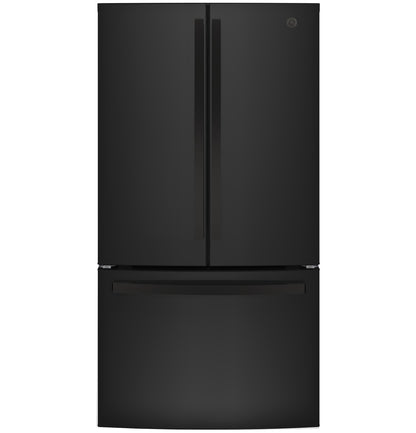 GE APPLIANCES GE 27.0 Cu. Ft. French-Door Refrigerator Black - GNE27JGMBB