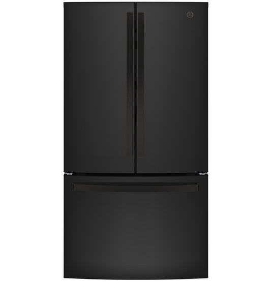 GE APPLIANCES GE 27.0 Cu. Ft. French-Door Refrigerator Black - GNE27JGMBB