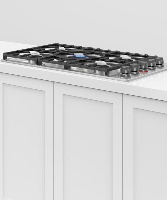 FISHER & PAYKEL CDV3365HN 36" Series 9 5 Burner Gas Cooktop in Stainless Steel - CDV3365HN