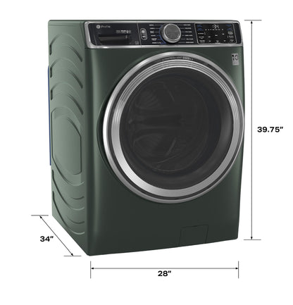 GE APPLIANCES PFW955SPWGN GE Profile™ 5.5 cu. ft. Capacity Smart Front Load ENERGY STAR® Steam Washer with UltraFresh Vent System+ and Smart Wash & Smart Rinse Green - PFW955SPWGN