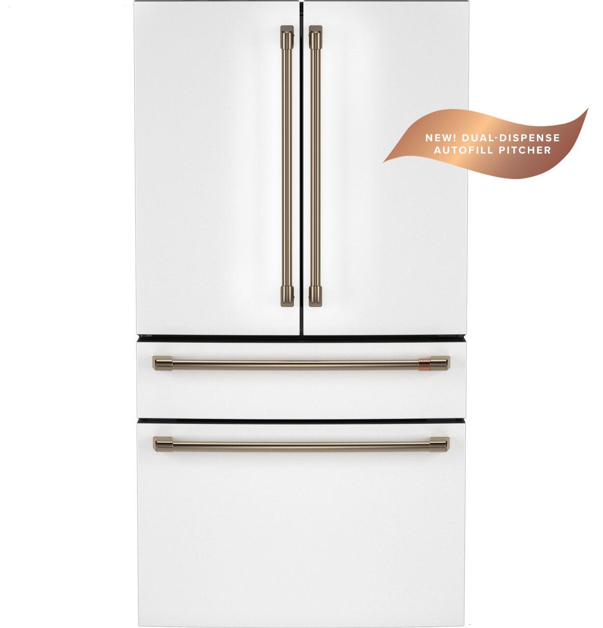 CAFE CJE23DP4WW2 CAFé™ ENERGY STAR® 23.2 Cu. Ft. Smart Counter-Depth 4-Door French-Door Refrigerator With Dual-Dispense AutoFill Pitcher White - CJE23DP4WW2