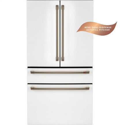 CAFE CJE23DP4WW2 CAFé™ ENERGY STAR® 23.2 Cu. Ft. Smart Counter-Depth 4-Door French-Door Refrigerator With Dual-Dispense AutoFill Pitcher White - CJE23DP4WW2