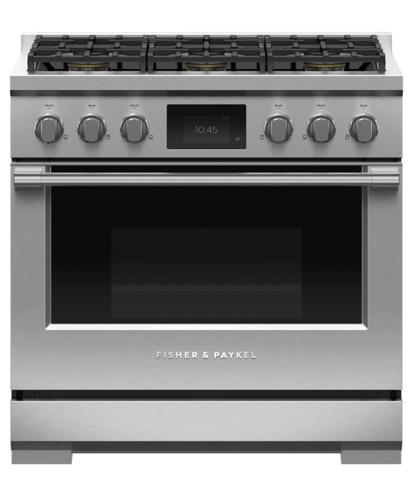 FISHER & PAYKEL RDV3366N 36" Series 9 Professional Dual Fuel 6 Burner Self-Cleaning Range in Stainless Steel - RDV3366N