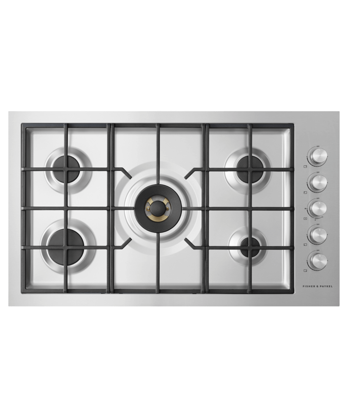 FISHER & PAYKEL CG365DLPRX2N 36" Series 9 5 Burner Gas Cooktop in Stainless Steel - CG365DLPRX2N