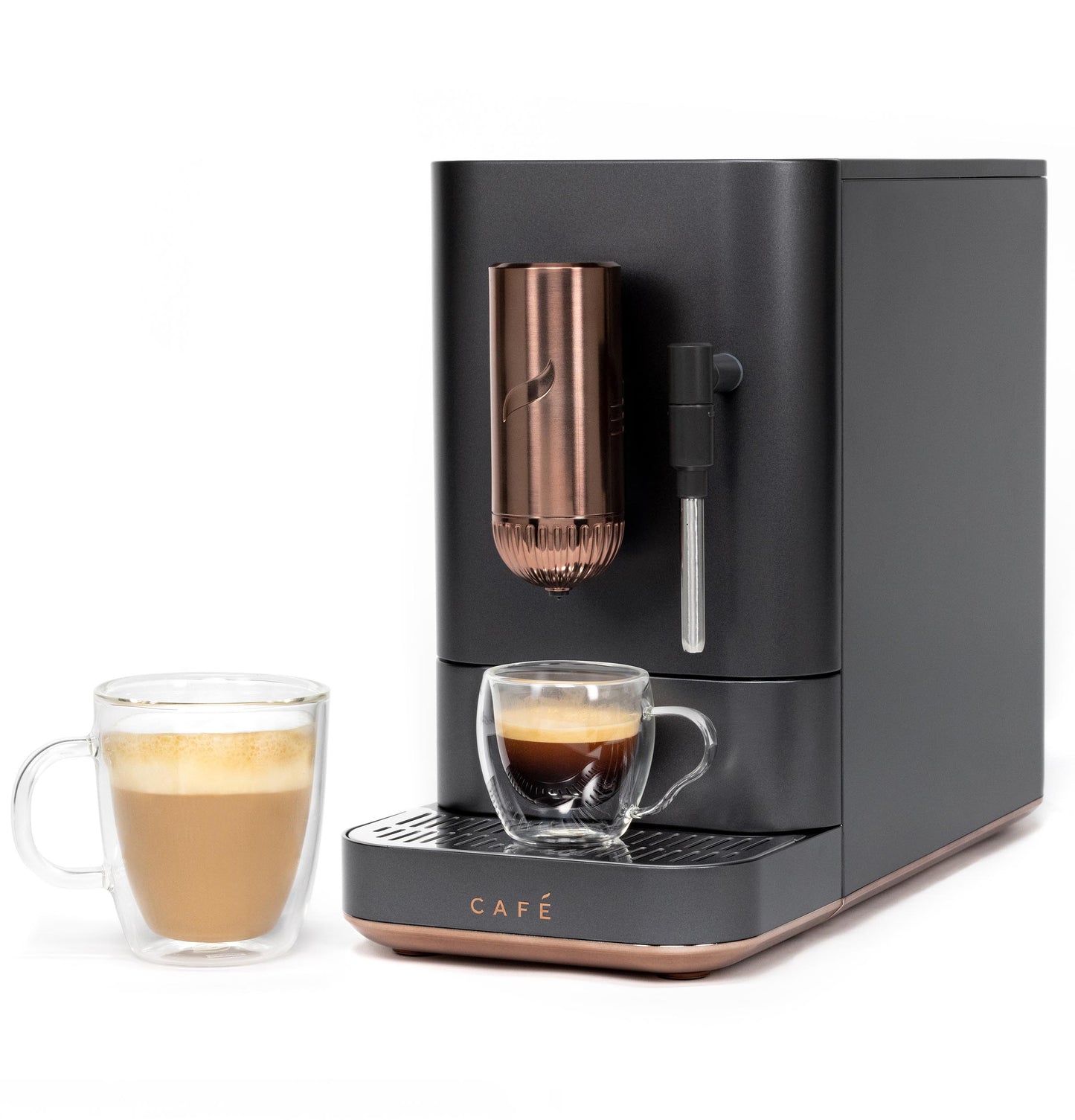 CAFE C7CEBBS3RD3 CAFé AFFETTO Automatic Espresso Machine + Frother Black - C7CEBBS3RD3