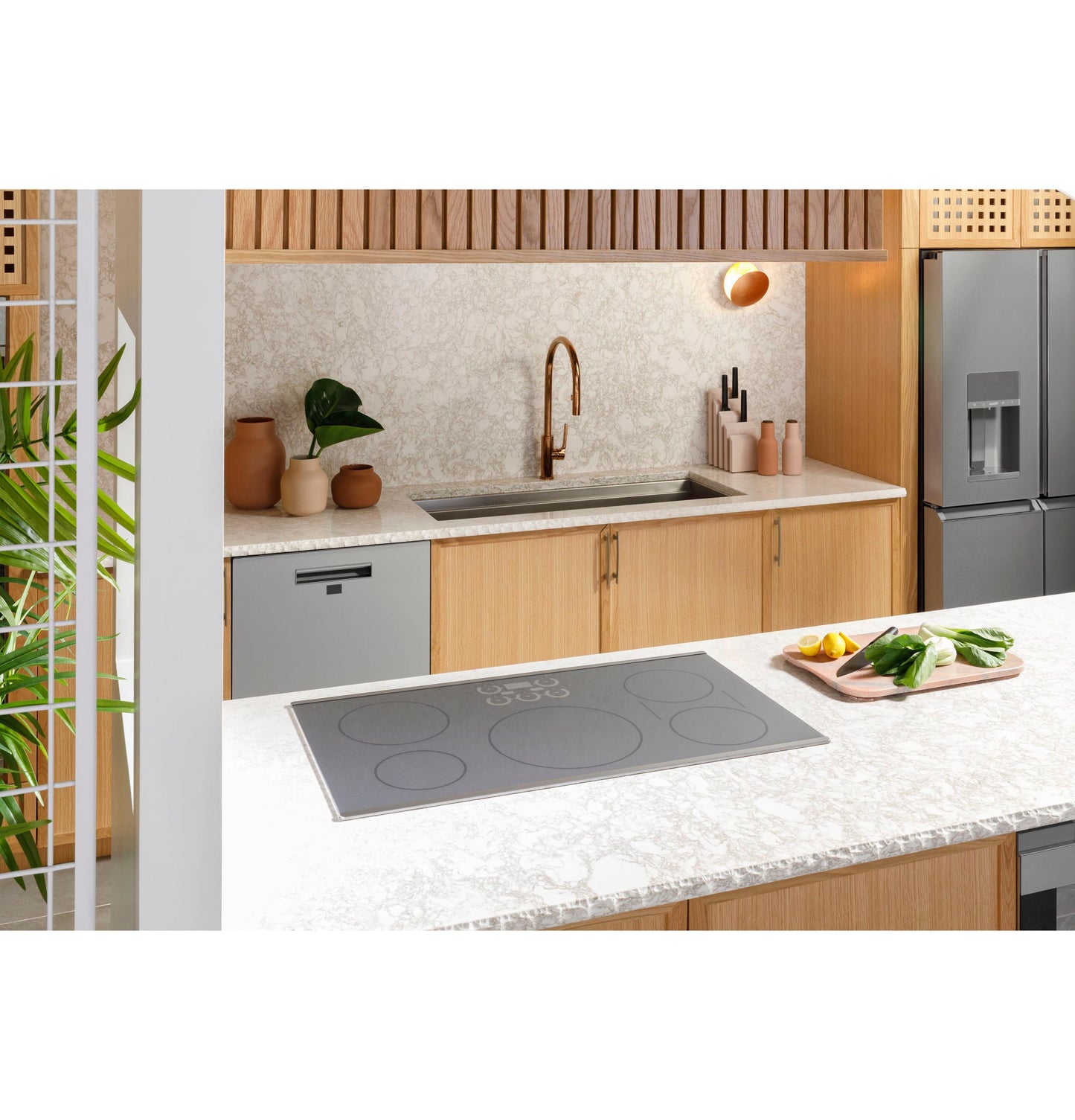 CAFE  Series ENERGY STAR 36" Built-In Touch Control Induction Cooktop in Stainless Steel - CHP90362TSS