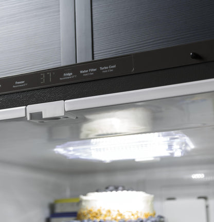 GE APPLIANCES GWE19JYLFS GE ENERGY STAR 18.6 Cu. Ft. Counter-Depth French-Door Refrigerator in Stainless Steel - GWE19JYLFS