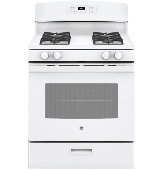 GE APPLIANCES JGBS60DEKWW GE® 30" Free-Standing Gas Range White - JGBS60DEKWW