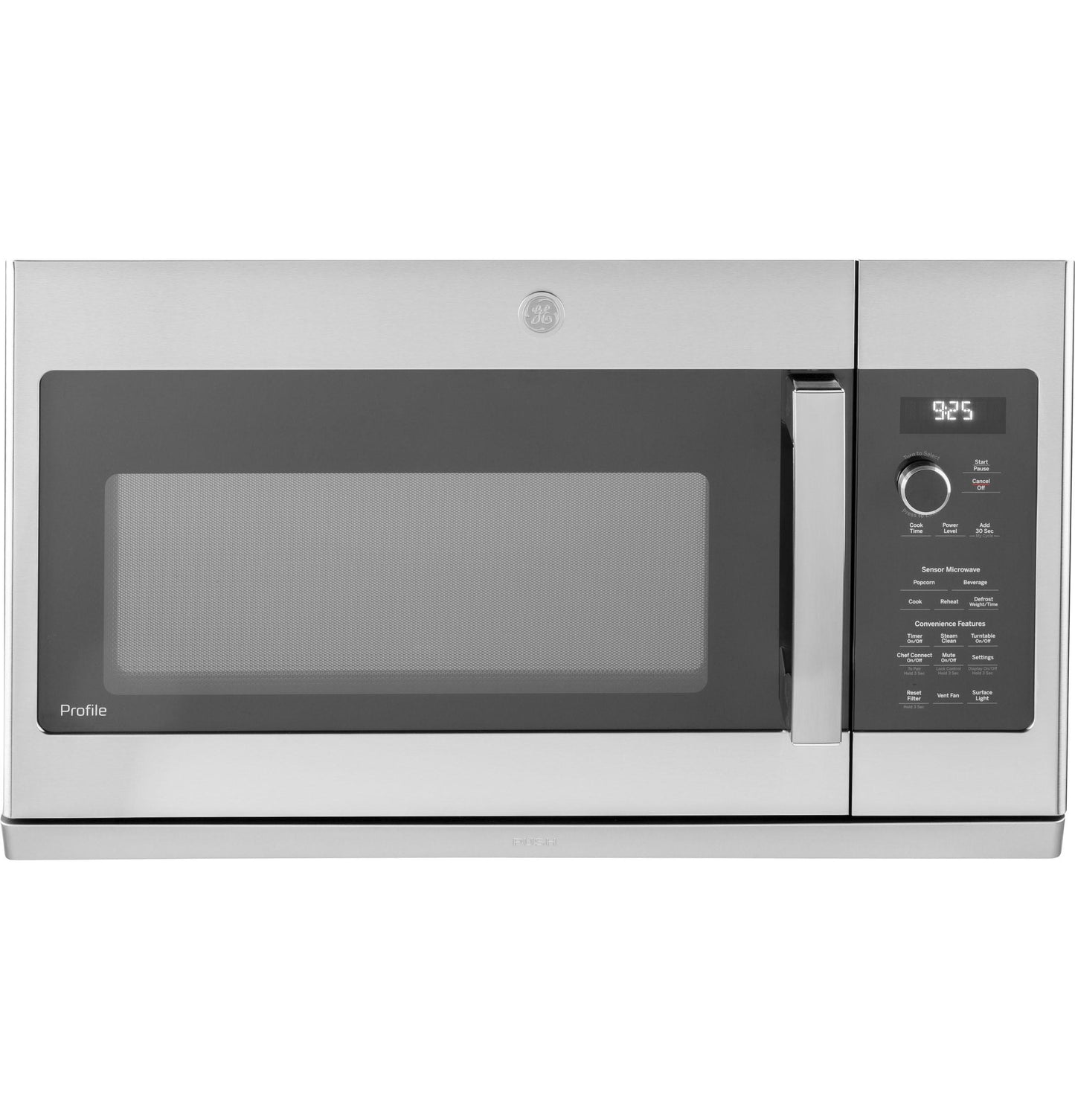 GE APPLIANCES Profile 2.2 Cu. Ft. Over-the-Range Sensor Microwave Oven in Stainless Steel - PVM9225SRSS