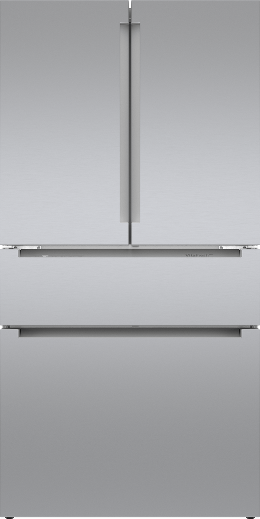 BOSCH B36CL80ENS 800 Series, French Door Bottom freezer, multi door, 36'', Brushed steel (with anti-fingerprint) in Stainless Steel - B36CL80ENS