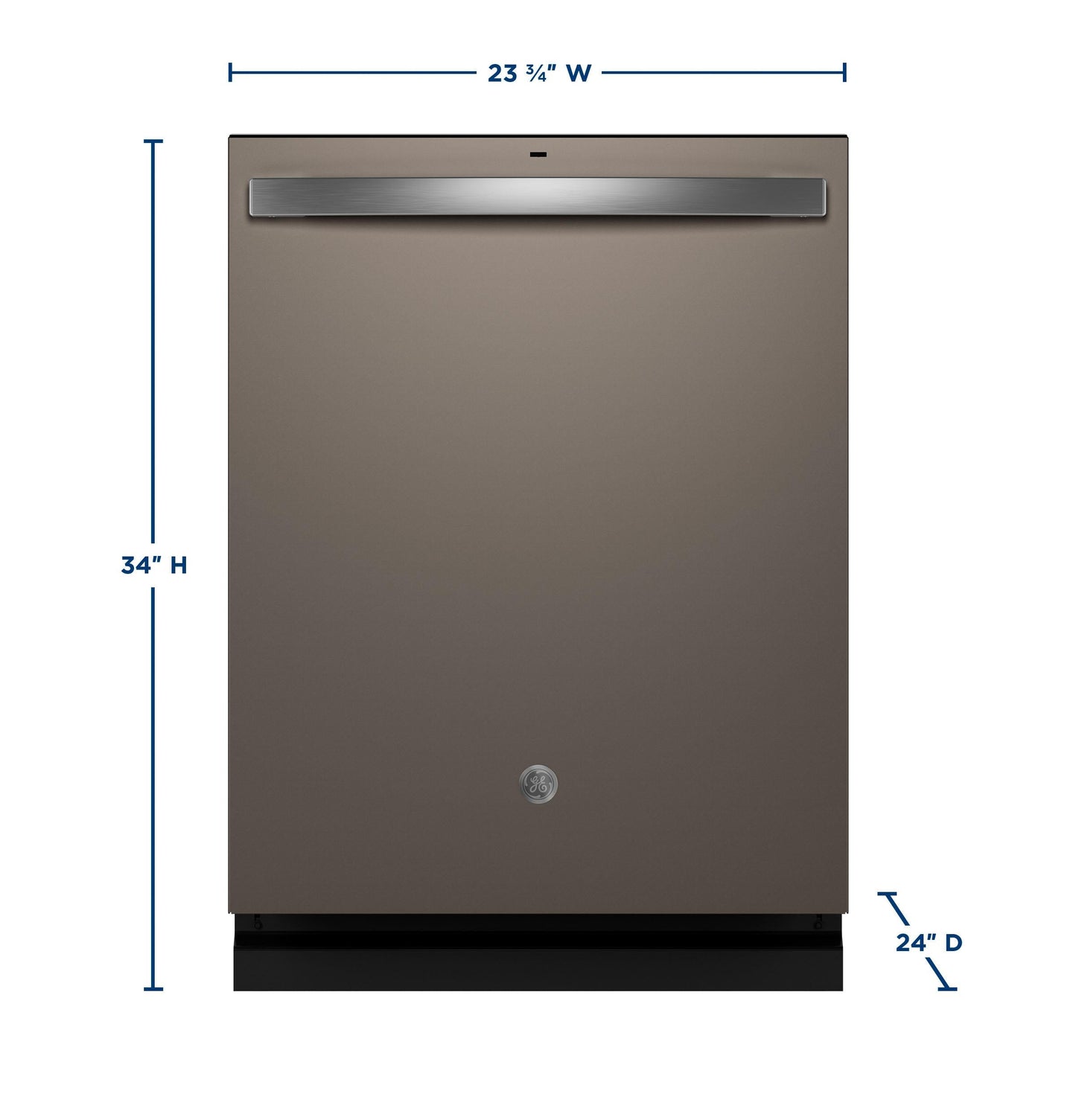 GE APPLIANCES GE Fingerprint Resistant Top Control with in Stainless Steel Interior Dishwasher with Sanitize Cycle Slate - GDT650SMVES