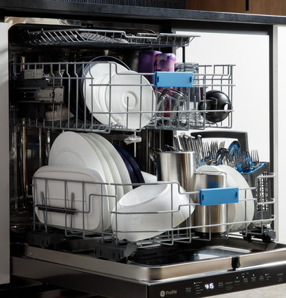 GE APPLIANCES PDP715SYVFS GE Profile™ ENERGY STAR® Fingerprint Resistant Top Control Stainless Interior Dishwasher with Microban™ Antimicrobial Technology in Stainless Steel - PDP715SYVFS