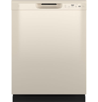 GE APPLIANCES Dishwasher with Front Controls Bisque or Off-white - GDF535PGRCC