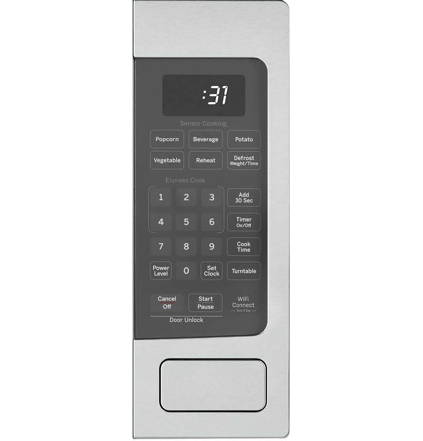 GE APPLIANCES PCHK11S1WSS GE Profile™ 1.1 Cu. Ft. Countertop Microwave Oven in Stainless Steel - PCHK11S1WSS