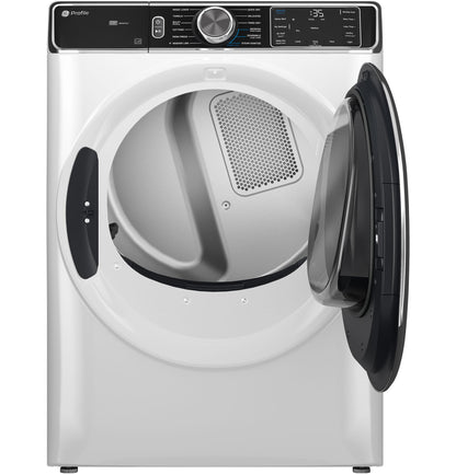GE APPLIANCES PFD87GSSVWW GE Profile™ 7.8 cu. ft. Capacity Smart Front Load Gas Dryer with Steam and Sanitize Cycle White - PFD87GSSVWW