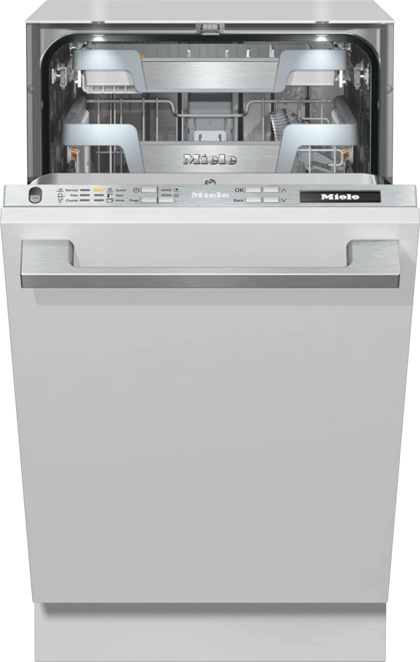 MIELE  G 5892 SCVi SL in Stainless Steel. - Fully integrated dishwasher with networking for even greater convenience. Custom Panel Ready - G5892SCVISL