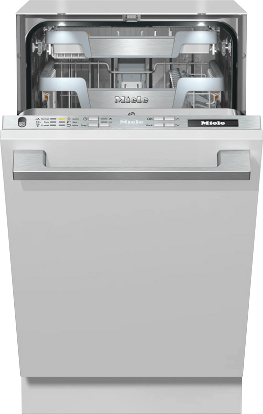MIELE  G 5892 SCVi SL in Stainless Steel. - Fully integrated dishwasher with networking for even greater convenience. Custom Panel Ready - G5892SCVISL