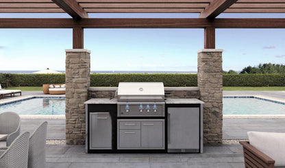 XO APPLIANCE XOGOK36V1GR Factory Assembled, Appliance Ready Designer Island Gray - XOGOK36V1GR