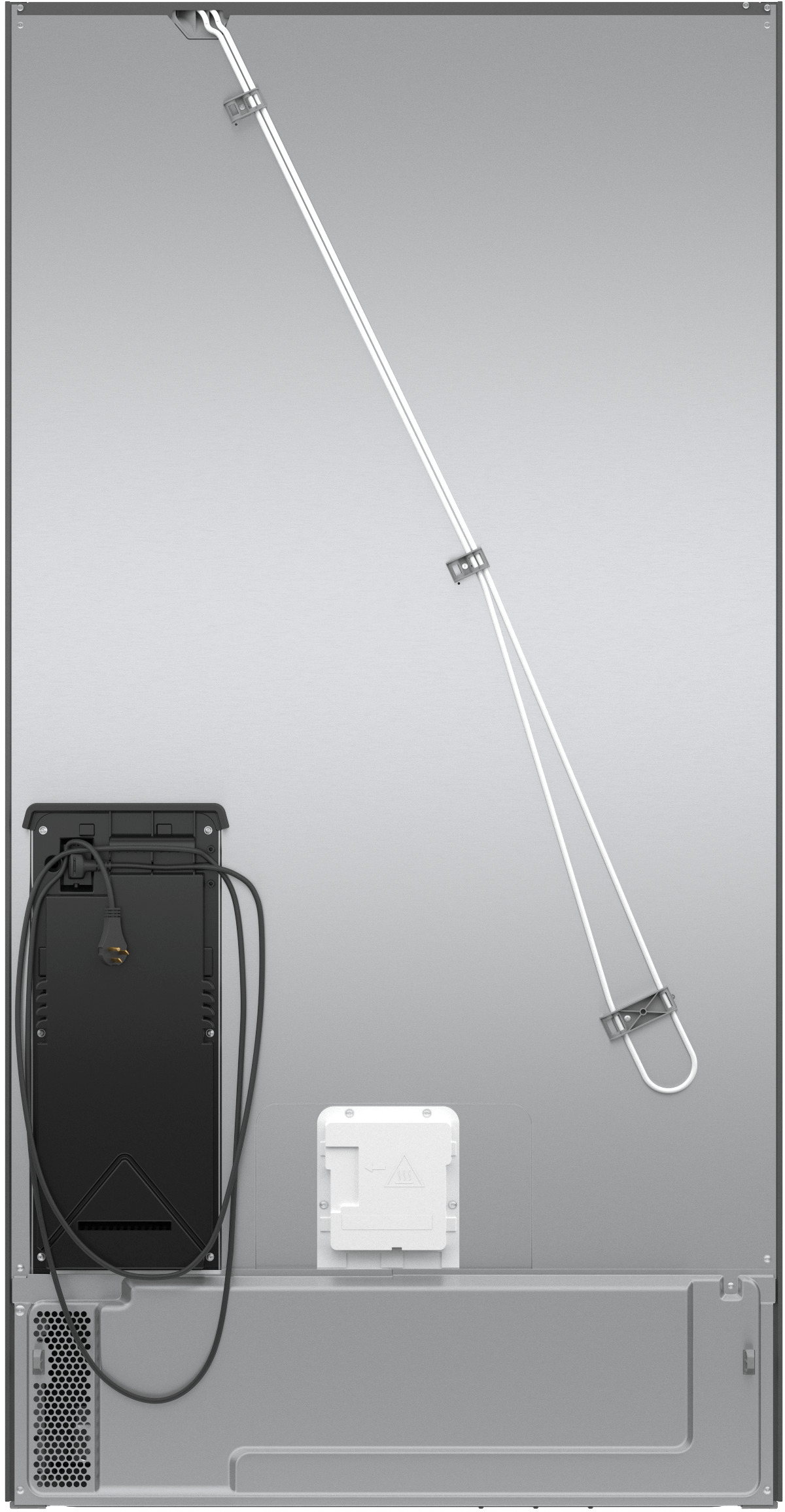 BOSCH B36CD52SNB 500 Series, French Door Bottom freezer, multi door, 36'', Black inox-antifingerprint, Total No Frost Black in Stainless Steel - B36CD52SNB