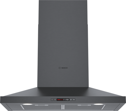BOSCH HCP80641UC 800 Series, wall-mounted cooker hood, 30'', Black stainless steel Black in Stainless Steel - HCP80641UC