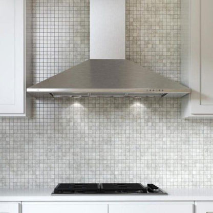 XO APPLIANCE XOB36SC 36" CCC 600/395 CFM Italian Made Wall Mount Chimney Range Hood in Stainless Steel - XOB36SC