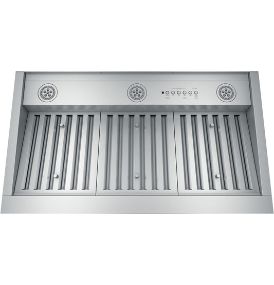 CAFE 36" Smart Designer Custom Insert w/ Dimmable LED Lighting in Stainless Steel - UVC9360SLSS