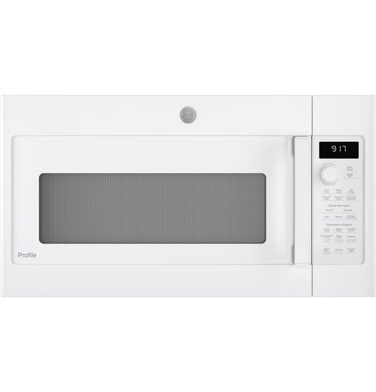 GE APPLIANCES PVM9179DRWW GE Profile™ 1.7 Cu. Ft. Convection Over-the-Range Microwave Oven White - PVM9179DRWW