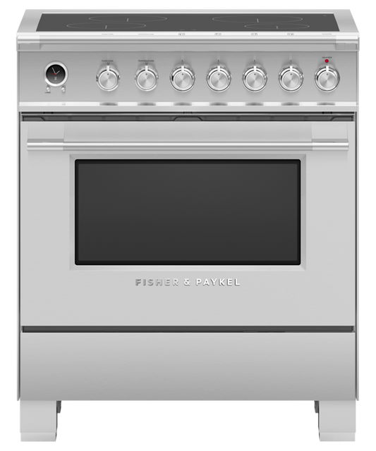 FISHER & PAYKEL OR30SCI6X1 30" Series 9 Classic 4 Zone Induction Self-Cleaning Range in Stainless Steel - OR30SCI6X1