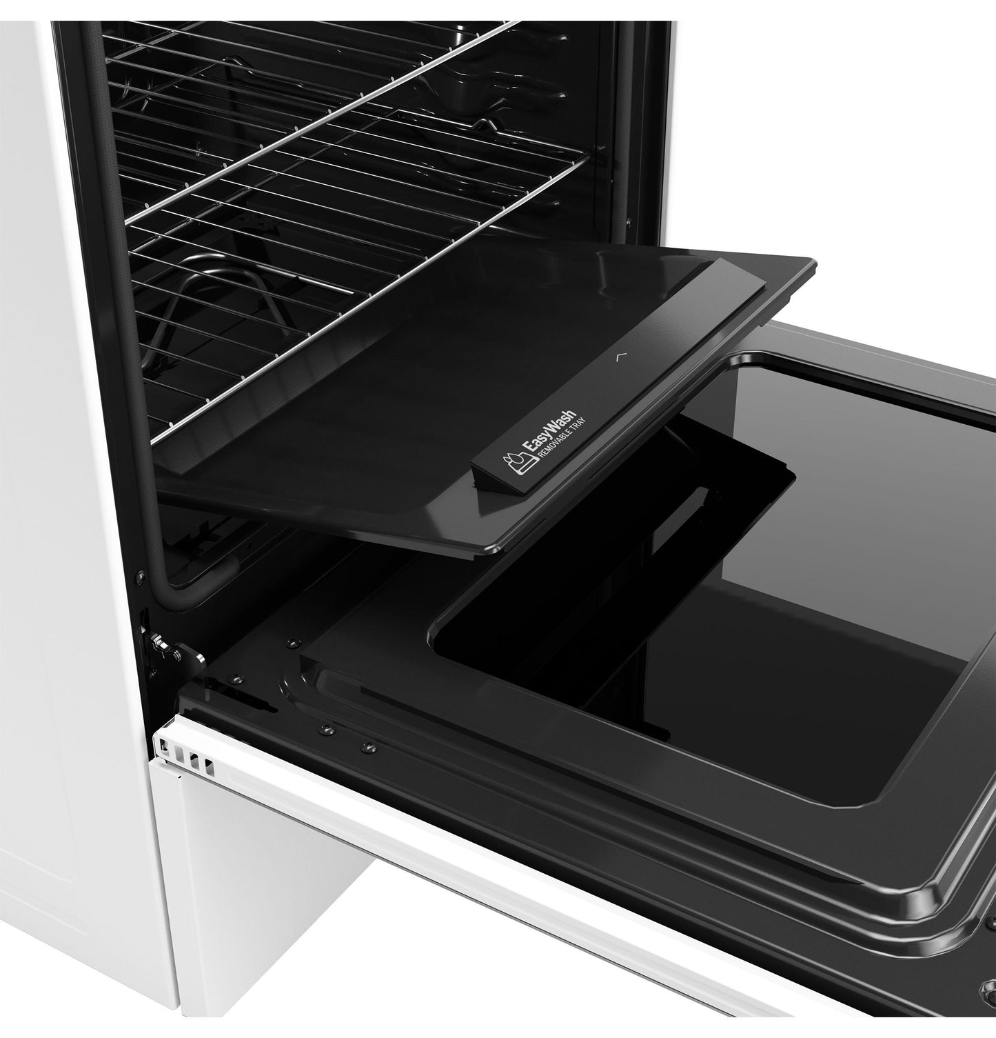 GE APPLIANCES GRF600AVWW GE® ENERGY STAR® 30" Free-Standing Electric Convection Range with No Preheat Air Fry and EasyWash™ Oven Tray White - GRF600AVWW