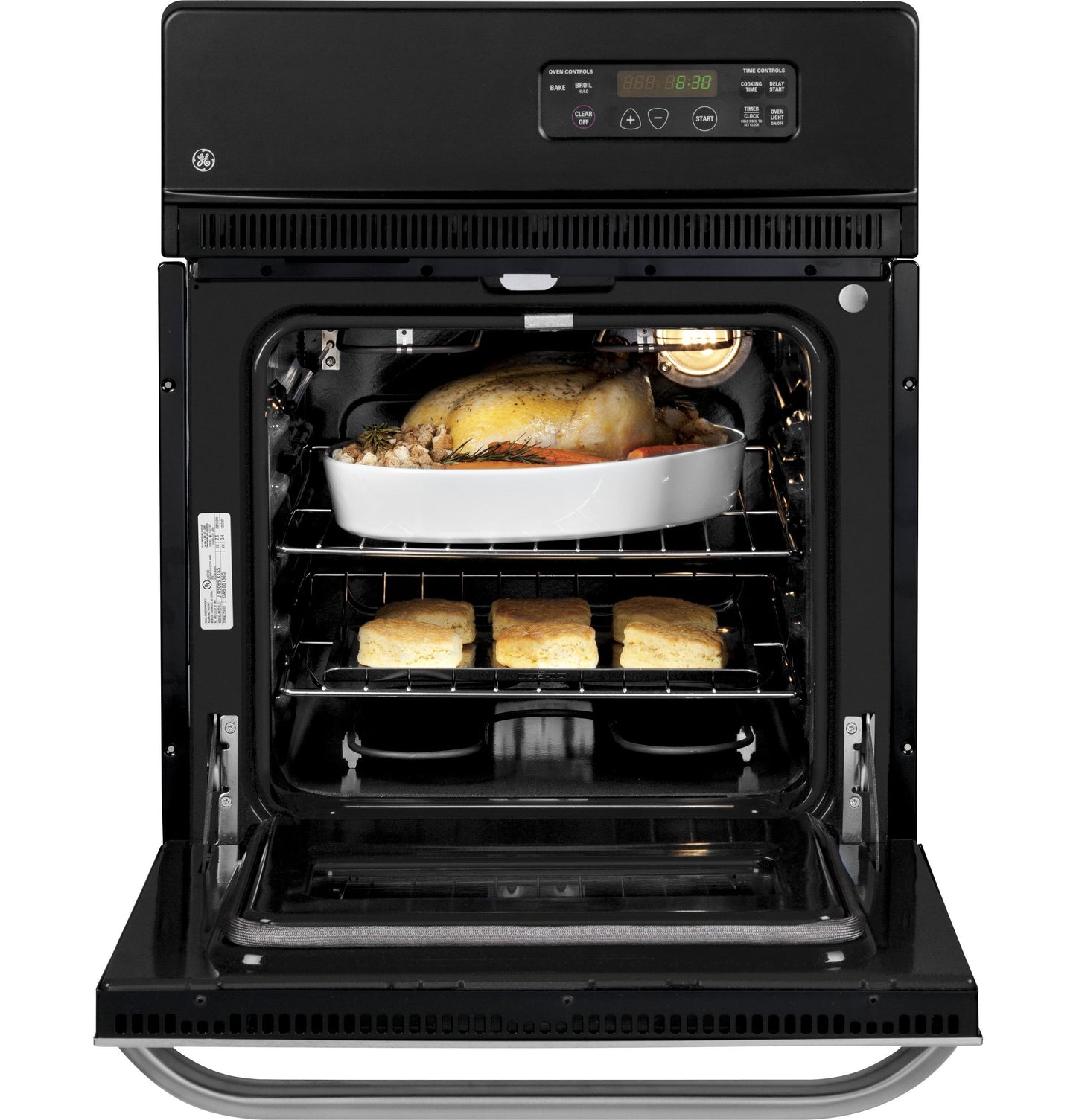 GE APPLIANCES 24" Electric Single Standard Clean Wall Oven in Stainless Steel - JRS06SKSS