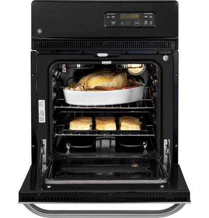 GE APPLIANCES 24" Electric Single Standard Clean Wall Oven in Stainless Steel - JRS06SKSS