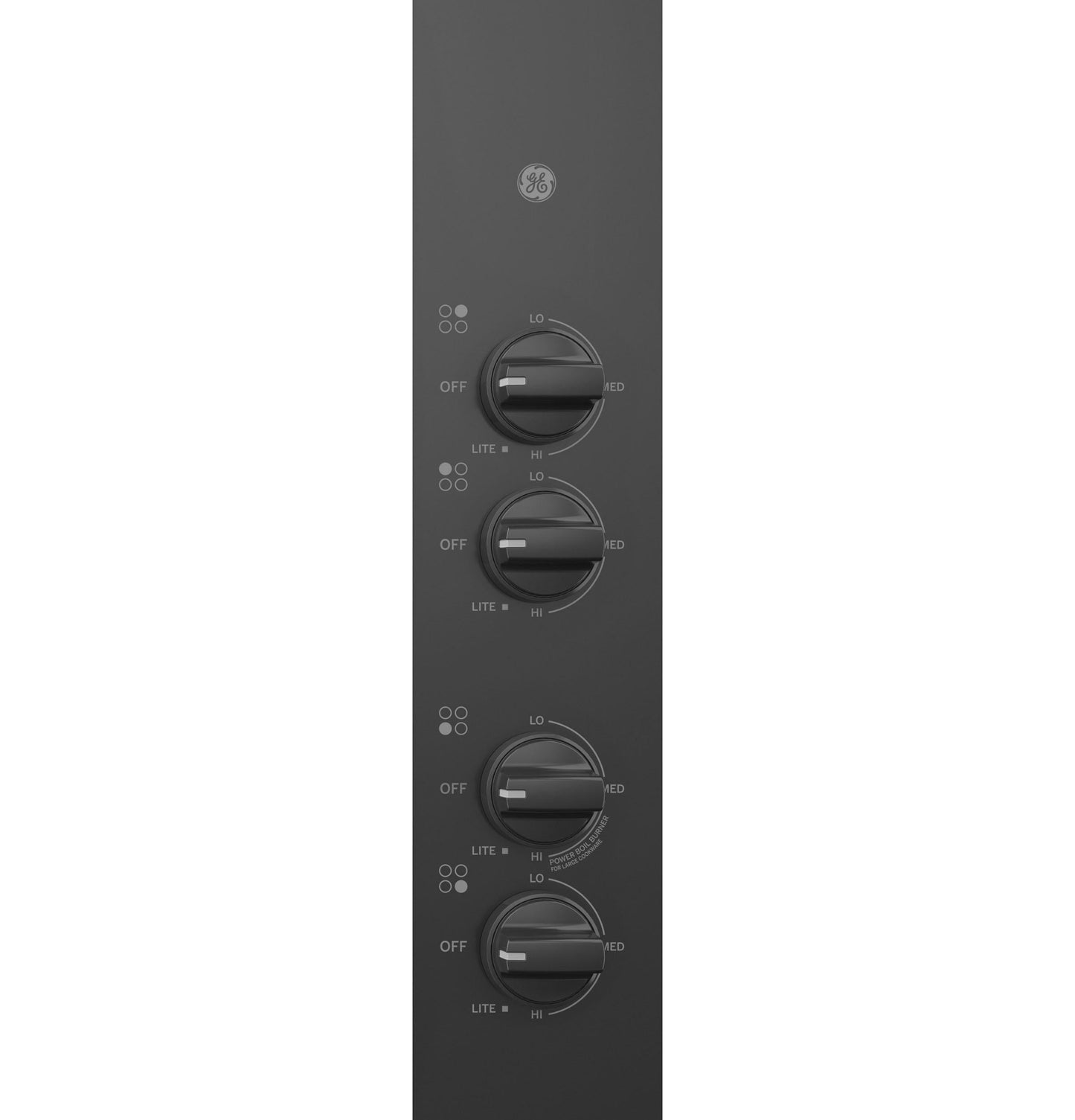 GE APPLIANCES 30" Built-In Gas Cooktop with Dishwasher-Safe Grates Black - JGP3030DLBB