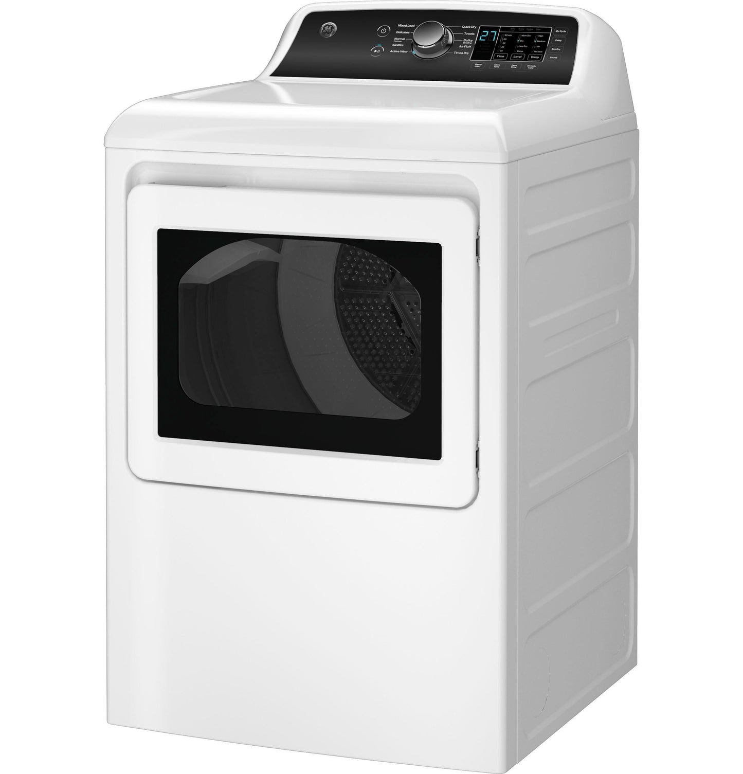 GE APPLIANCES GE 7.4 cu. ft. Capacity Gas Dryer with Up To 120 ft. Venting and Sensor Dry Black On White - GTD58GBSVWS