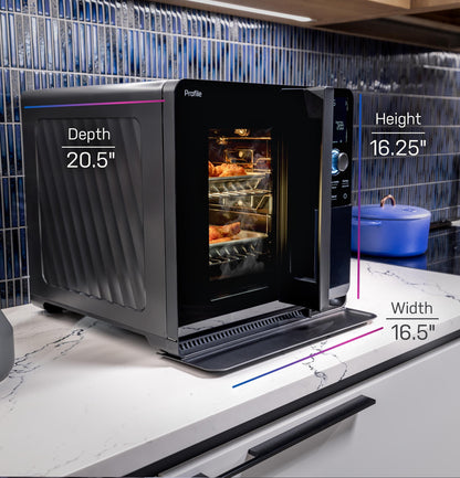 GE APPLIANCES P9SBAAS6VBB GE Profile™ Smart Indoor Pellet Smoker Black - P9SBAAS6VBB