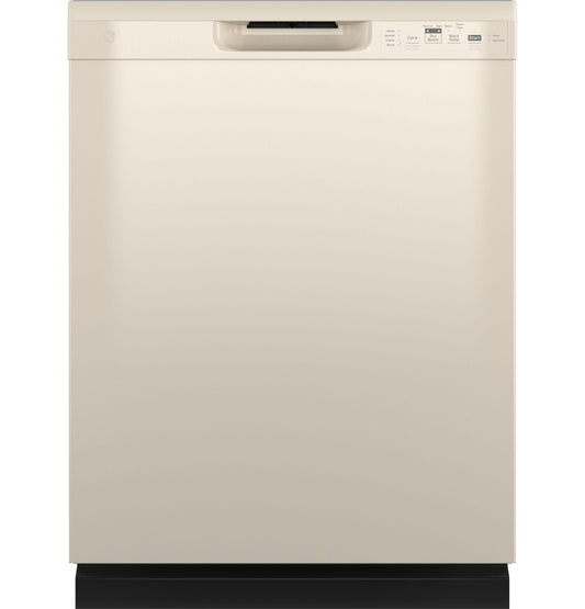 GE APPLIANCES Dishwasher with Front Controls Bisque or Off-white - GDF535PGRCC
