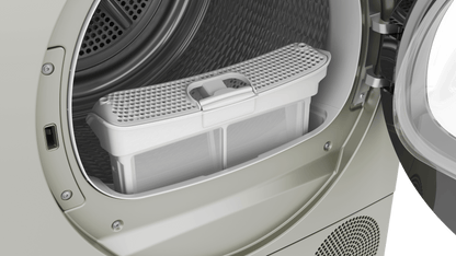 BOSCH WQB245AXUC 800 Series, heat pump dryer, Silver inox Silver