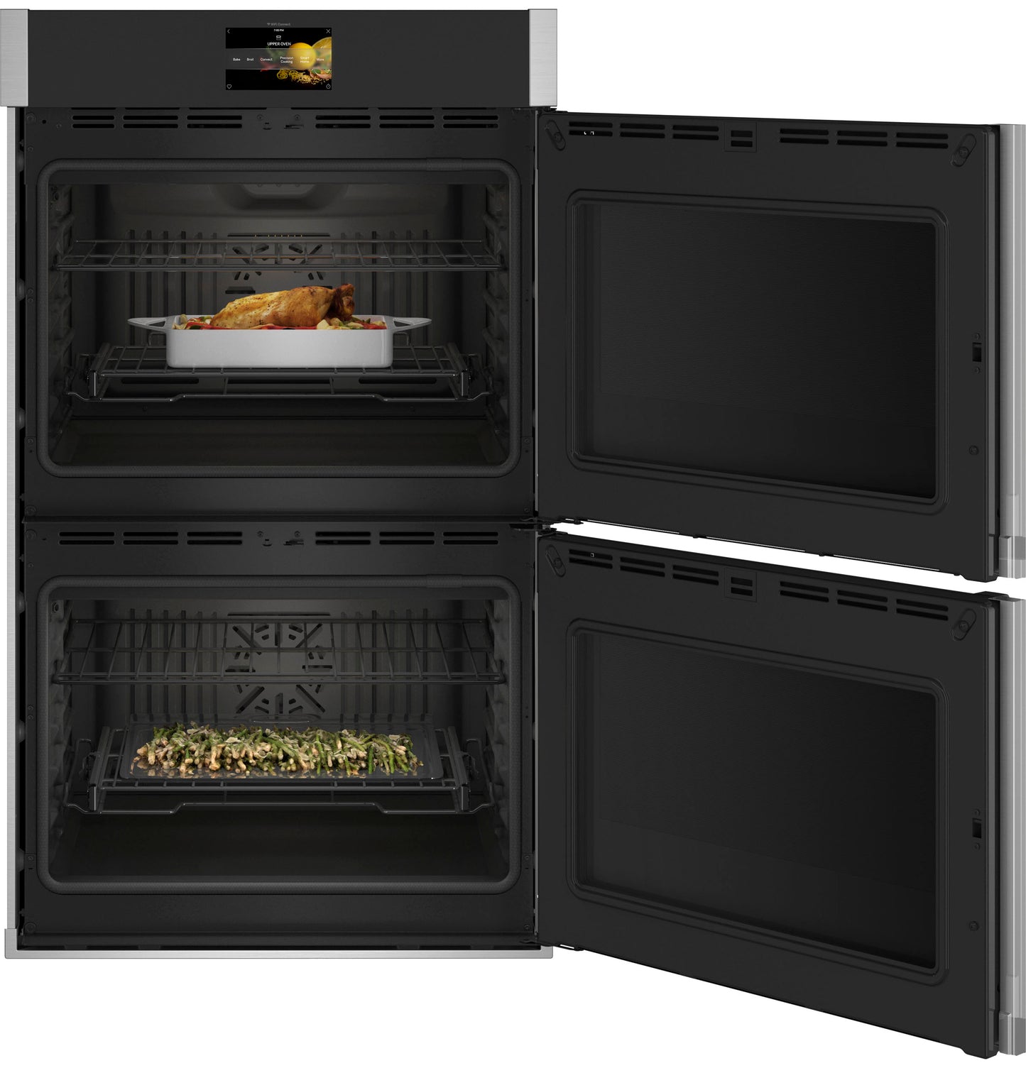 GE APPLIANCES PTD700RSNSS GE Profile™ 30" Smart Built-In Convection Double Wall Oven with Right-Hand Side-Swing Doors in Stainless Steel - PTD700RSNSS