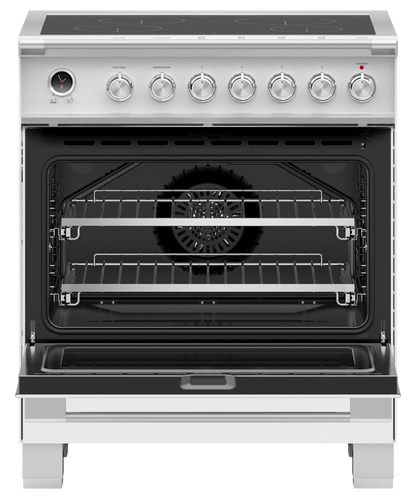 FISHER & PAYKEL OR30SCI6W1 30" Series 9 Classic 4 Zone Induction Self-Cleaning Range White - OR30SCI6W1