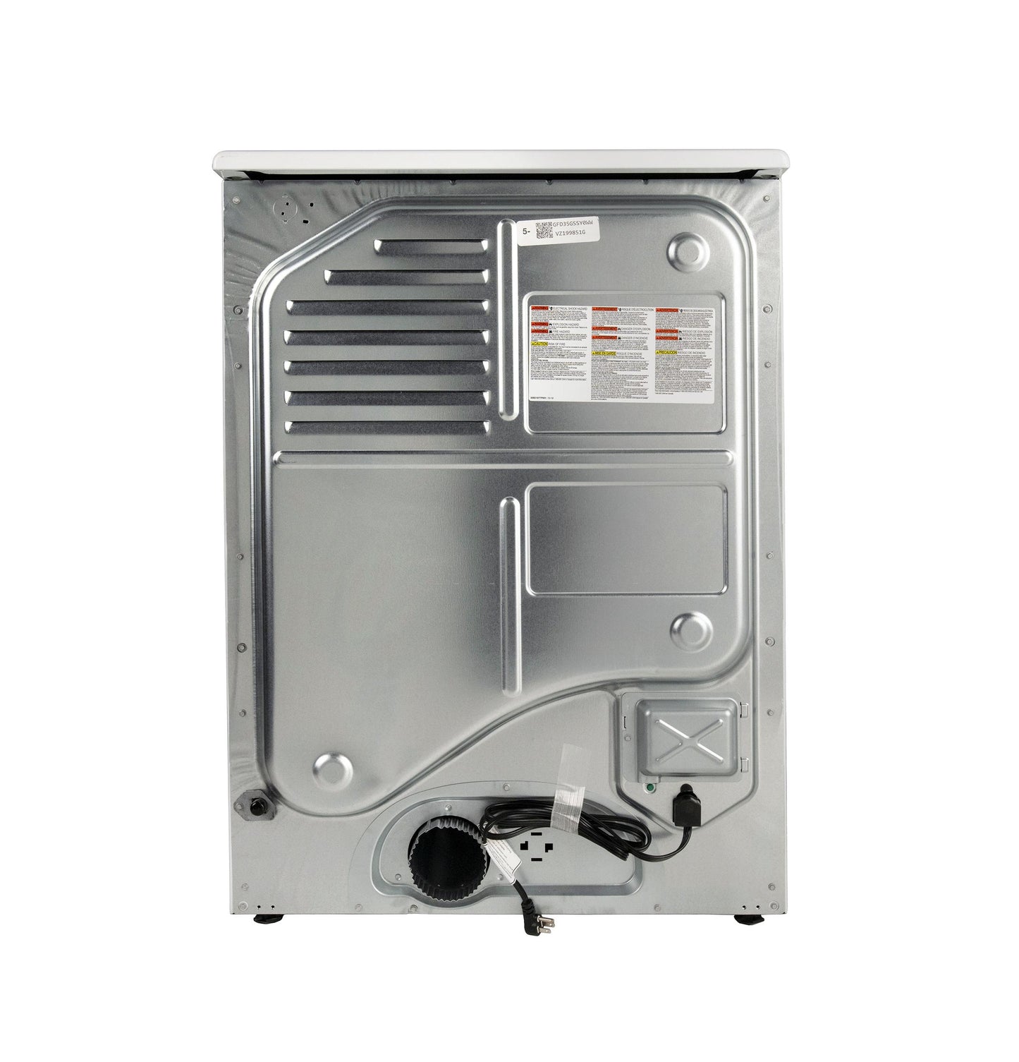 GE APPLIANCES GFD35GSSYWW GE ENERGY STAR 7.8 cu. ft. Capacity Smart Front Load Gas Dryer White - GFD35GSSYWW