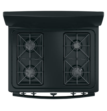 GE APPLIANCES GE 30" Free-Standing Front Control Gas Range Black - JGBS10DEMBB