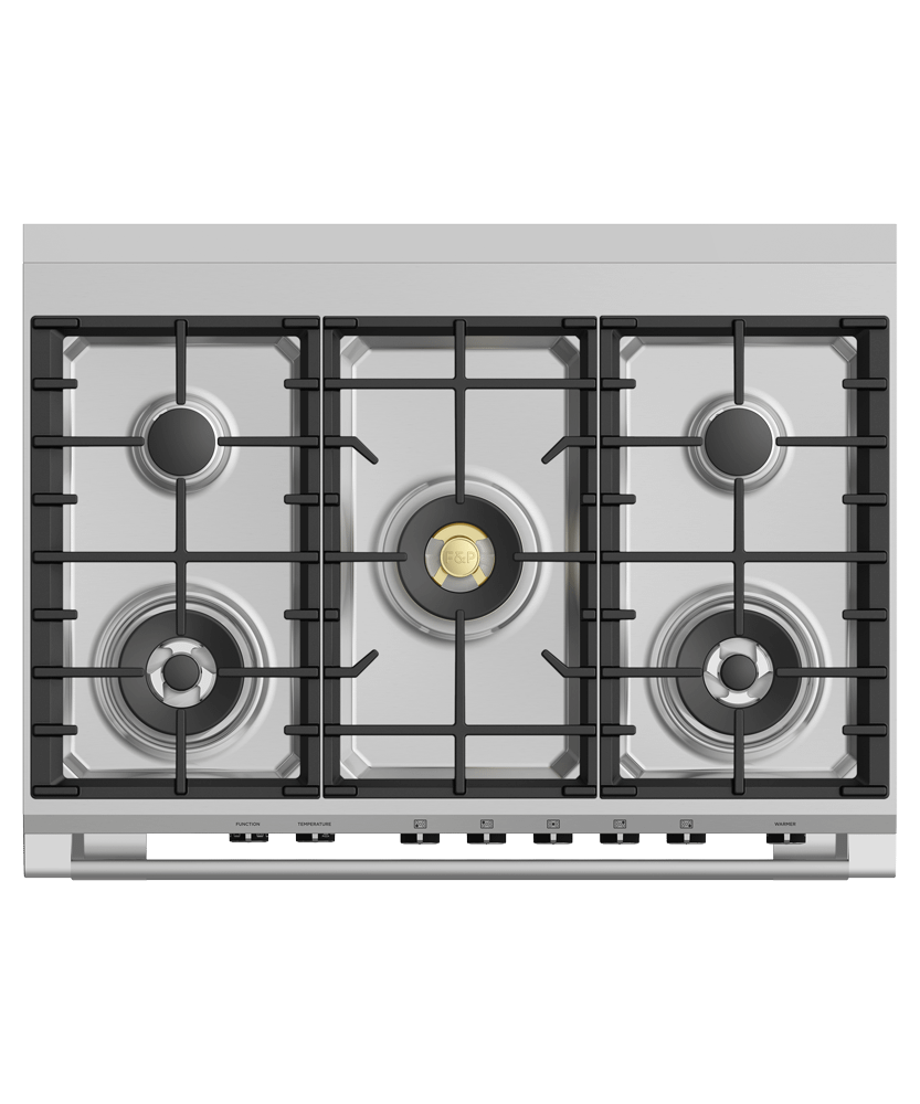 FISHER & PAYKEL OR36SCG6X1 36" Series 9 Classic 5 Burner Dual Fuel Self-Cleaning Range in Stainless Steel - OR36SCG6X1