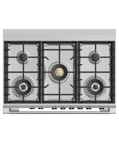 FISHER & PAYKEL OR36SCG6X1 36" Series 9 Classic 5 Burner Dual Fuel Self-Cleaning Range in Stainless Steel - OR36SCG6X1